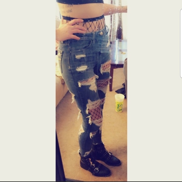 2 for $15--Footless Fishnet Tights - Picture 5 of 6